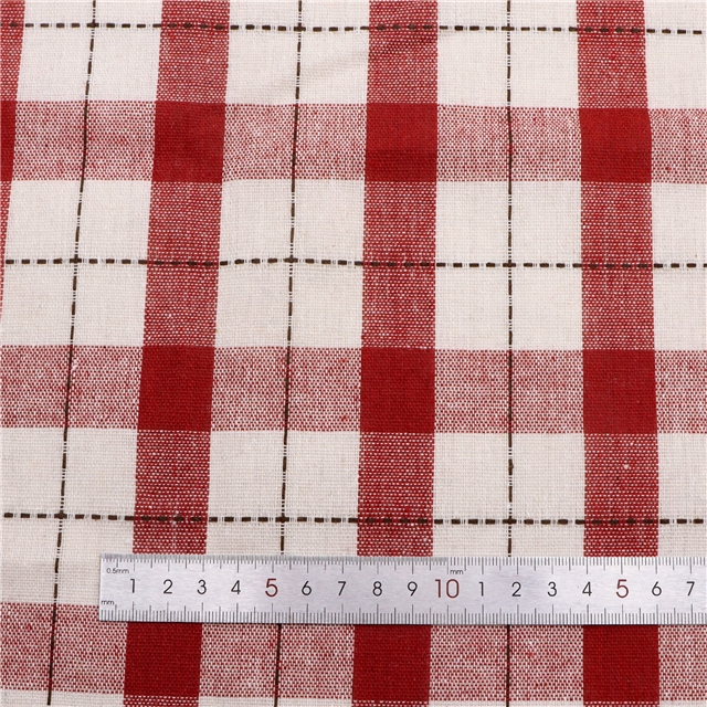 polyester cotton plaid yarn-dyed fabric