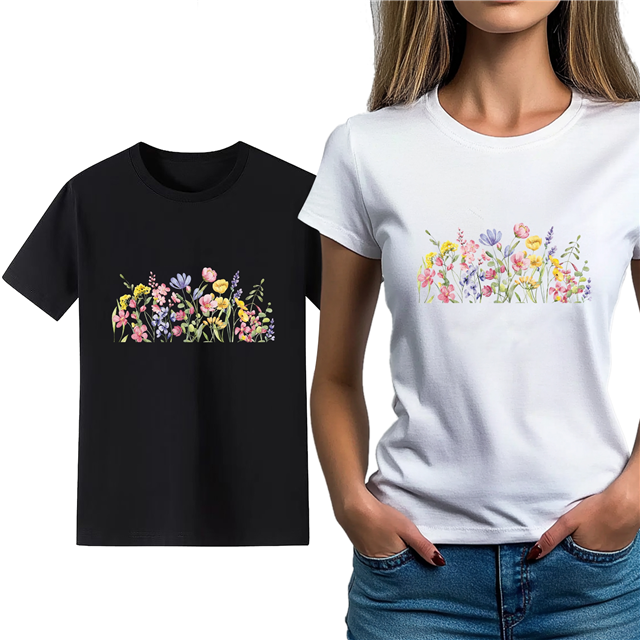 cotton Iron On Transfer Stickers and T-shirts