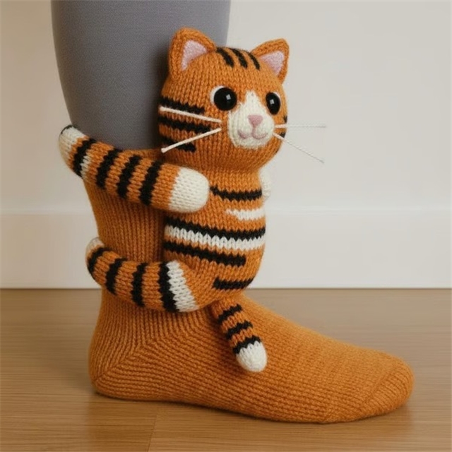 animal series knitted floor socks