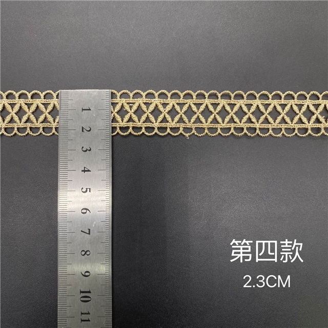 gold and silver thread double sided gold thread embroidery hollow lace