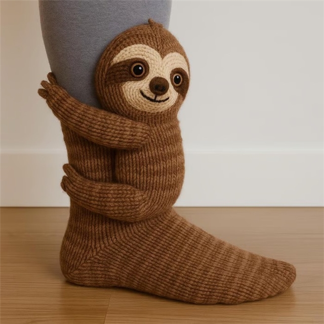 animal series knitted floor socks