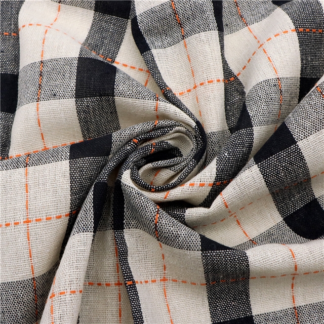polyester cotton plaid yarn-dyed fabric