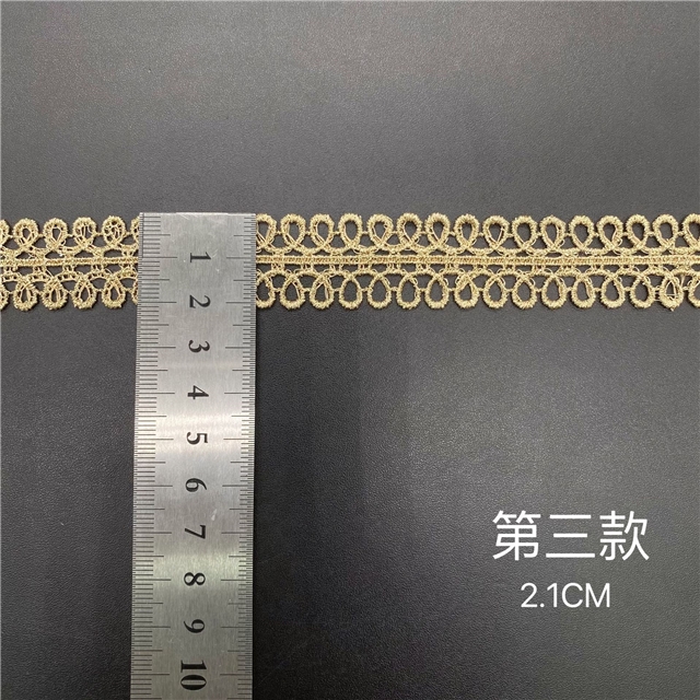 gold and silver thread double sided gold thread embroidery hollow lace