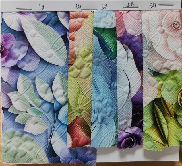 3d embossed crinked foamed fabric