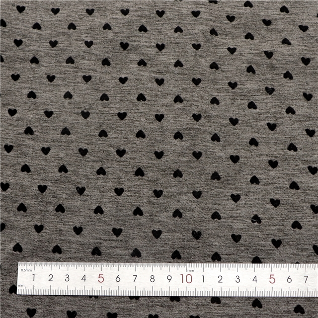 velvet heart cotton brushed fabric 2#,50*145cm(19.7*57.1