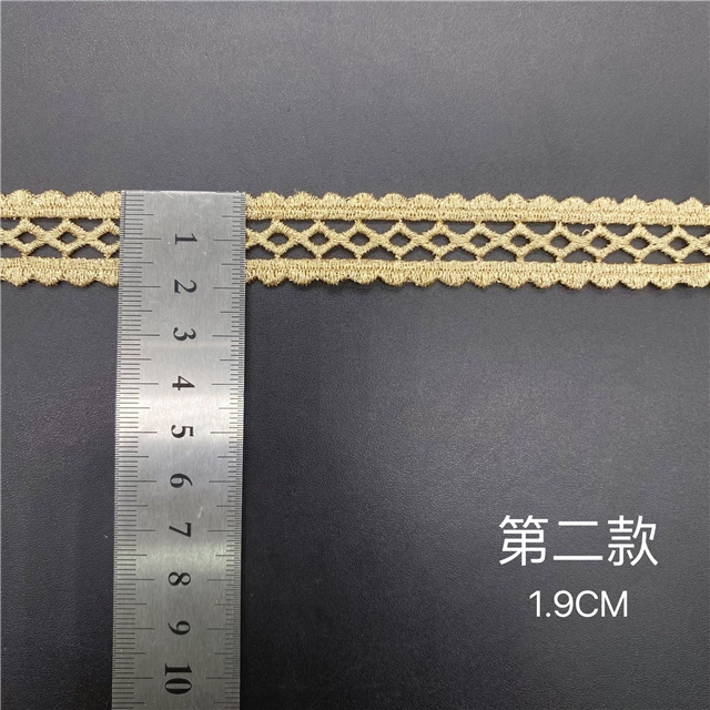 gold and silver thread double sided gold thread embroidery hollow lace
