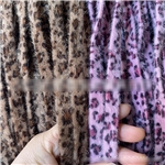 1cm double sided leopard print velvet webbing