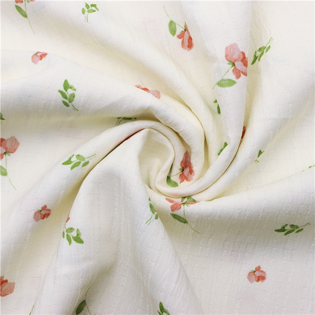 flower plaid striped polyester fabric 1#white+red flower,50*150cm(19.7*59.1