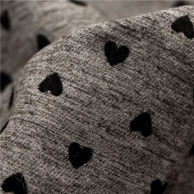 velvet heart cotton brushed fabric 2#,50*145cm(19.7*57.1