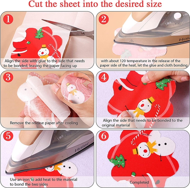 double sided ironing hot adhesive patch