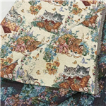 cute boots with cat jacquard fabric