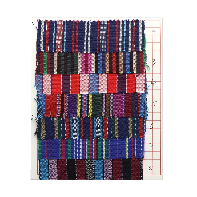 ethnic style series polyester cotton colored weaving fabric