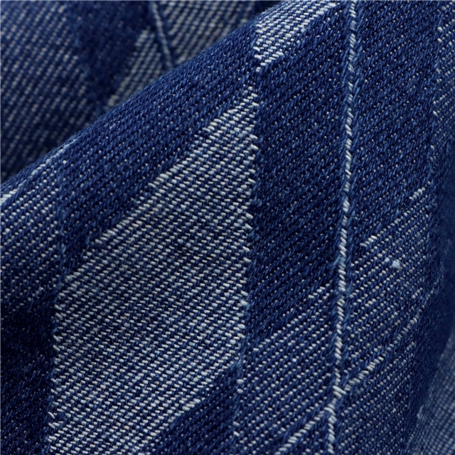 diamond patterned denim fabric