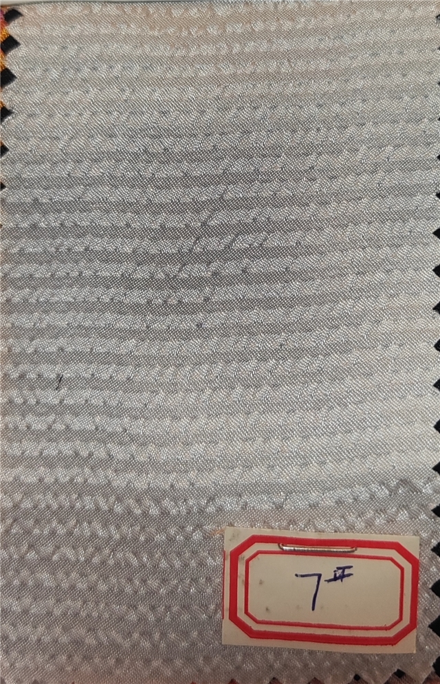 plain pleated striped polyester fabric