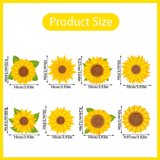 Sunflower themed decorative card pendant