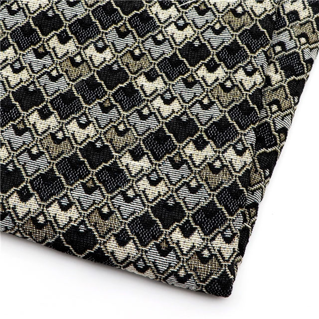 ethnic style geometric diamond patterned jacquard fabric