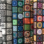 ethnic style geometric patterns faux leather 