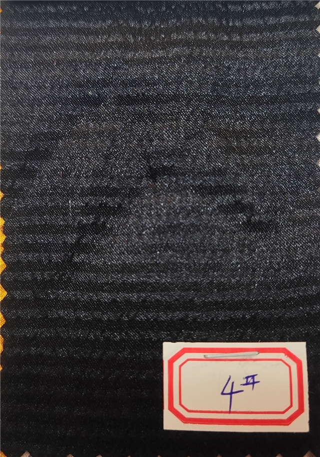 plain pleated striped polyester fabric