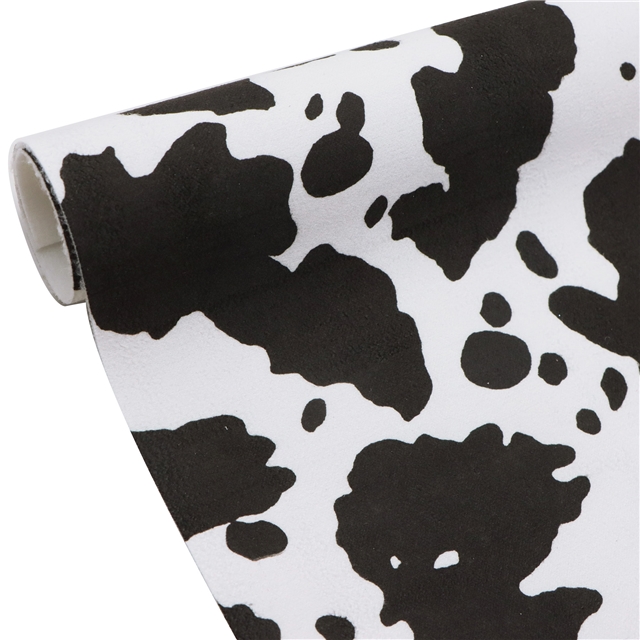 synthetic leather cow pattern faux leather 