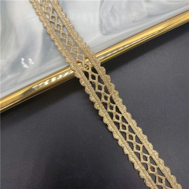 gold and silver thread double sided gold thread embroidery hollow lace