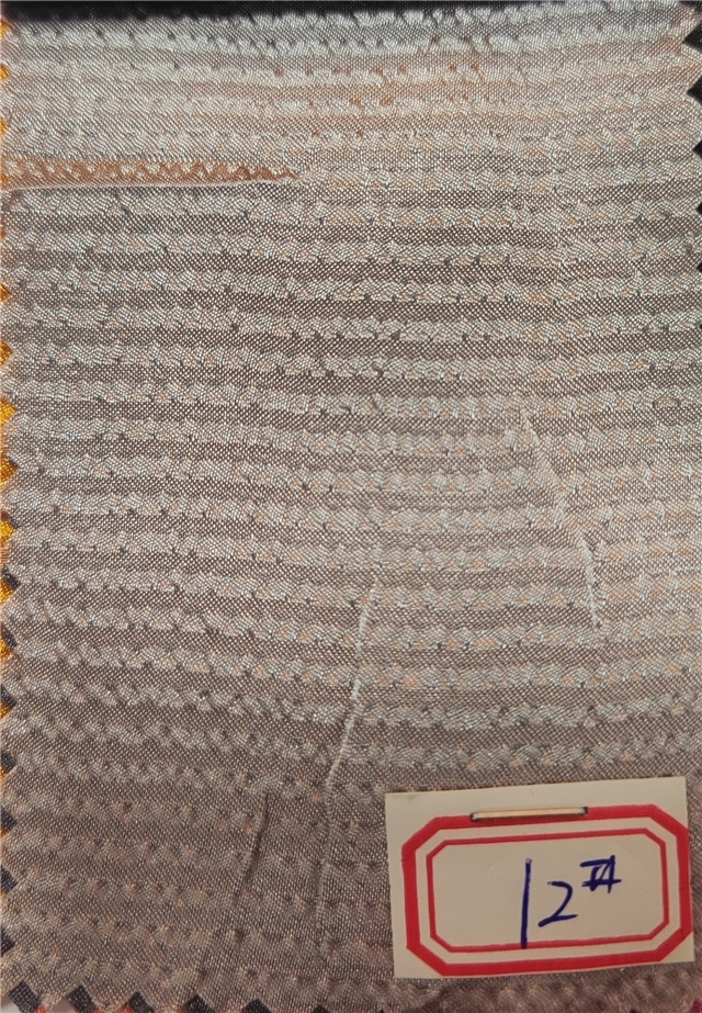 plain pleated striped polyester fabric