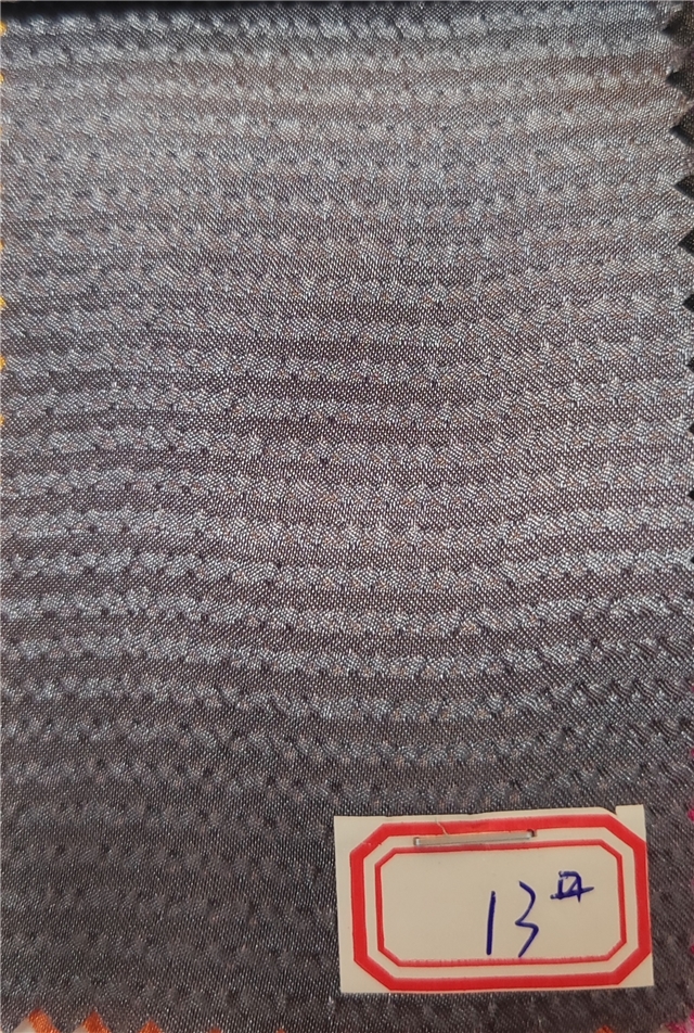 plain pleated striped polyester fabric