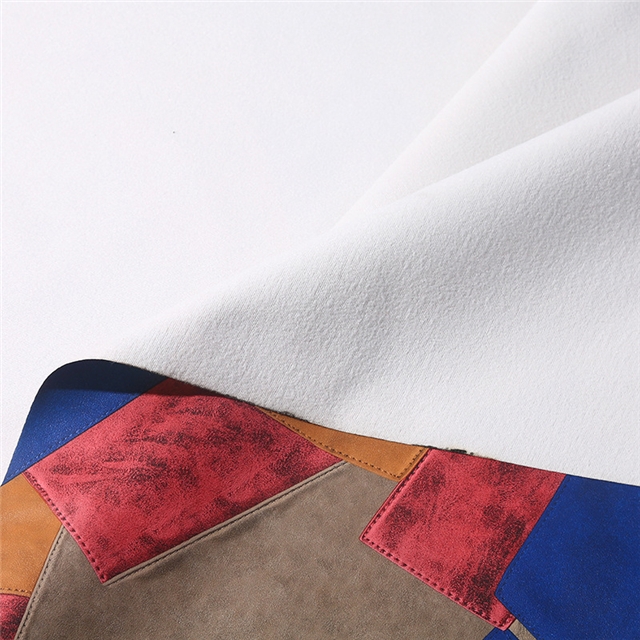 synthetic leather retro splicing PVC synthetic leather