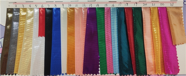 two way micro elasticity  hot gold and silver small dots knit fabric