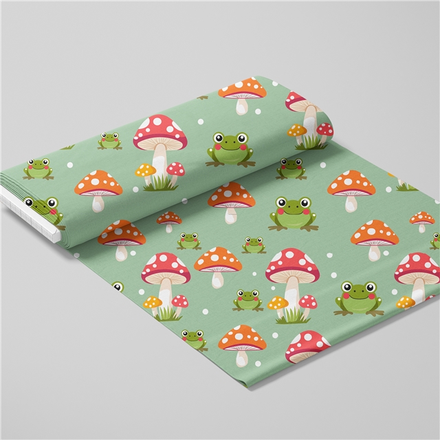 polyester cotton frog series polyester cotton fabric set (4 pcs/set)