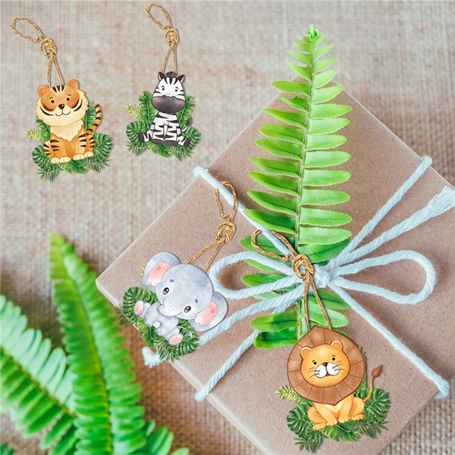 Animal decoration card hanging pendant set