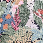 leaf flower polyester cotton yarn dyed jacquard fabric