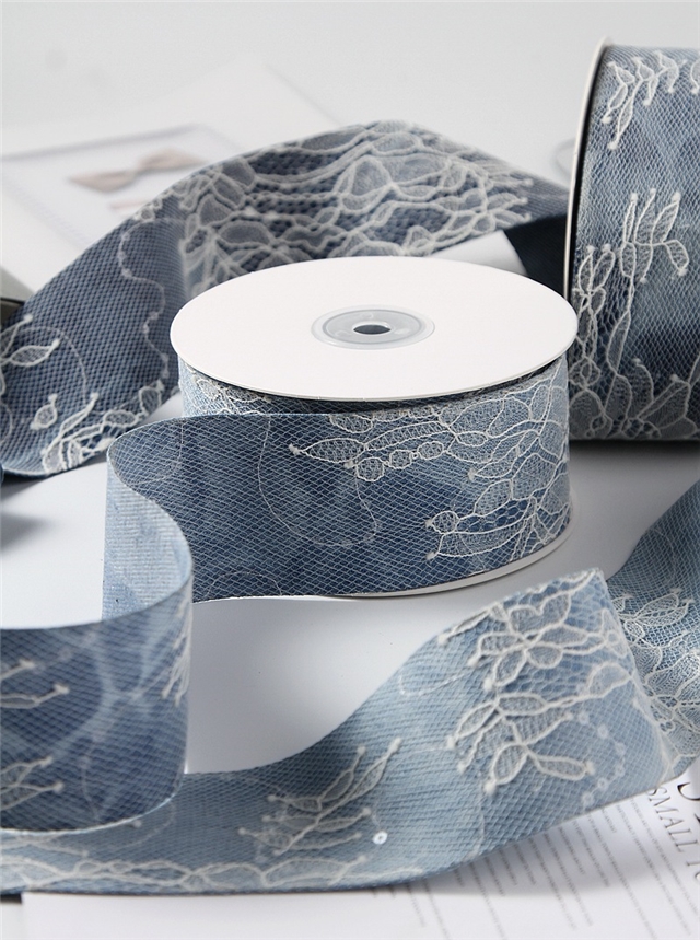 dyeing glitter lace denim webbing