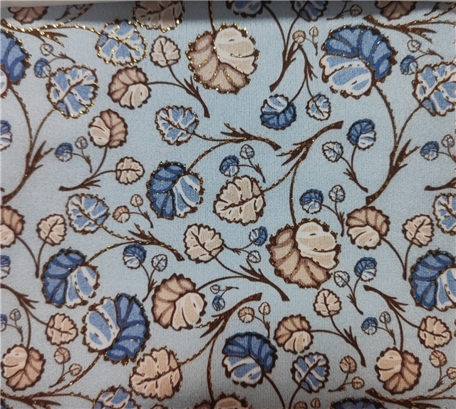 2 ways hot stamping leaves suede fabric