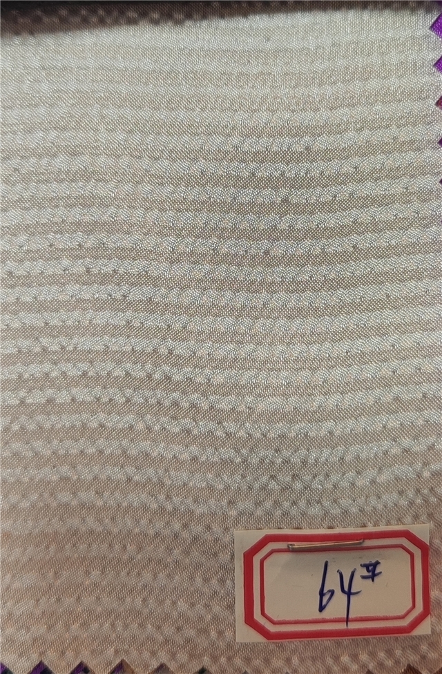 plain pleated striped polyester fabric