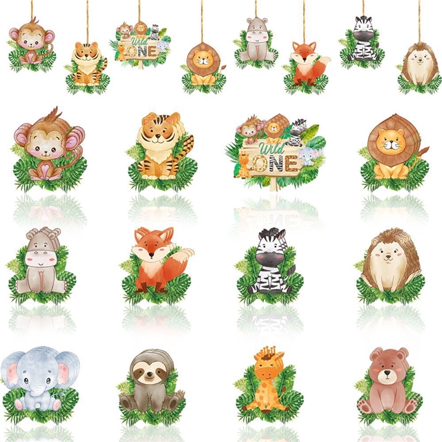 Animal decoration card hanging pendant set