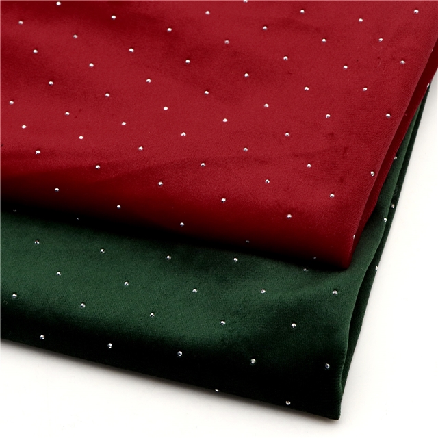 hot diamond velvet fabric
