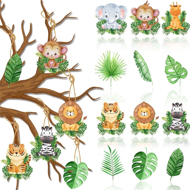 Animal decoration card hanging pendant set