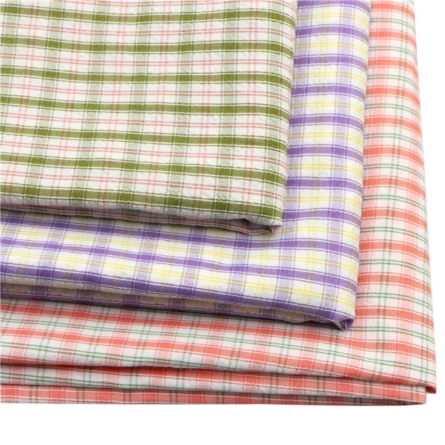 plaid yarn dyed fabric 