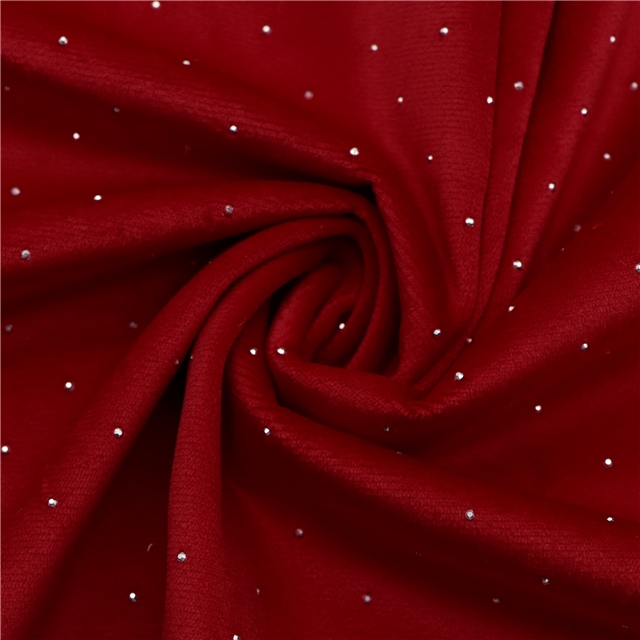 hot diamond velvet fabric