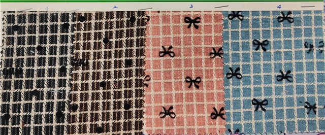 gold silver thread velvet dot bow woolen woven plaid small fragrant fabric