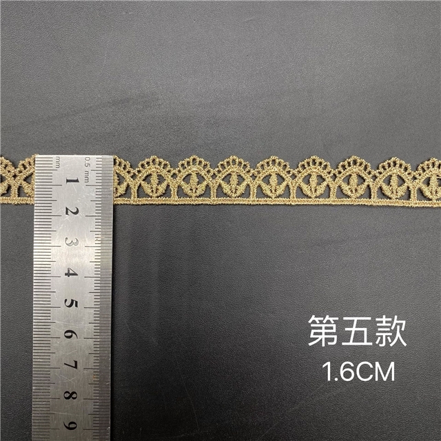 bow bear gold embroidered lace