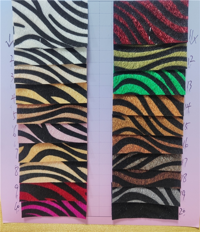 synthetic leather simulated horsehair zebra stripes faux leather