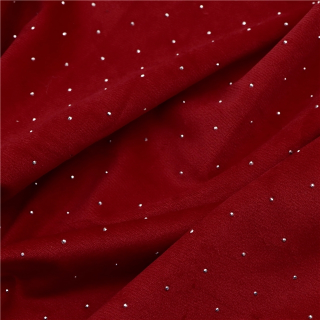 hot diamond velvet fabric