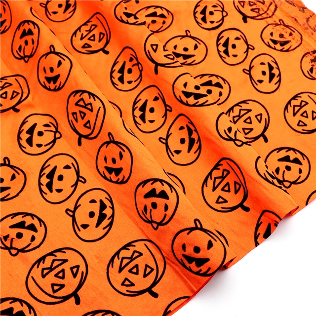 halloween series velvet satin fabric 4#,50*145cm(19.7*57.1