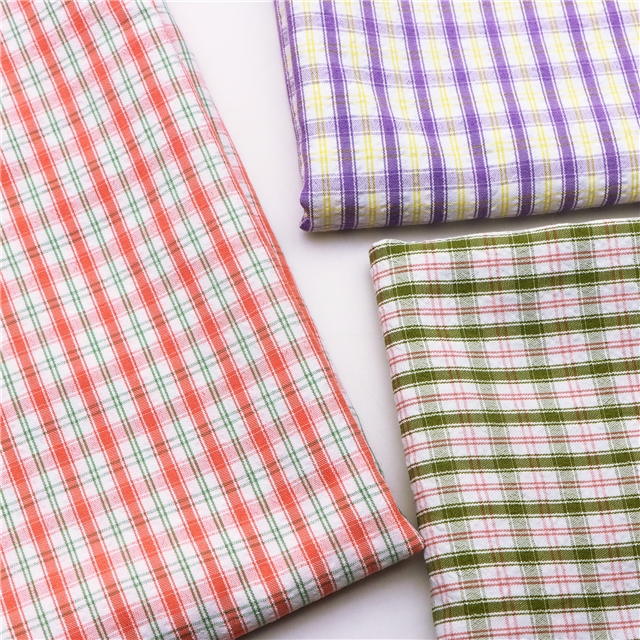 plaid yarn dyed fabric 