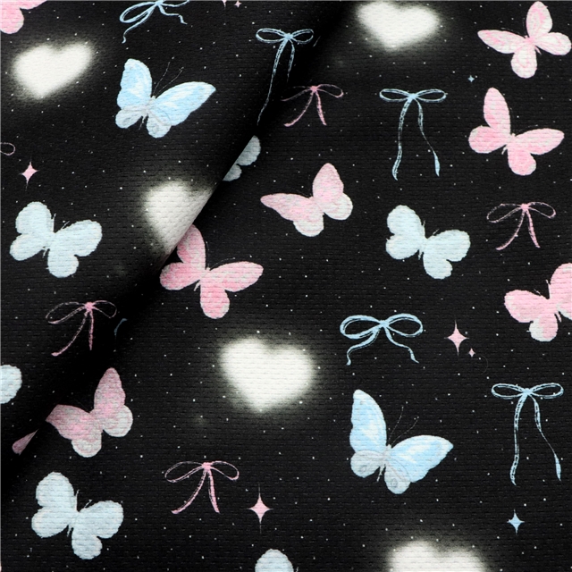 butterfly print polyester fabric 7#,50*145cm(19.7*57.1