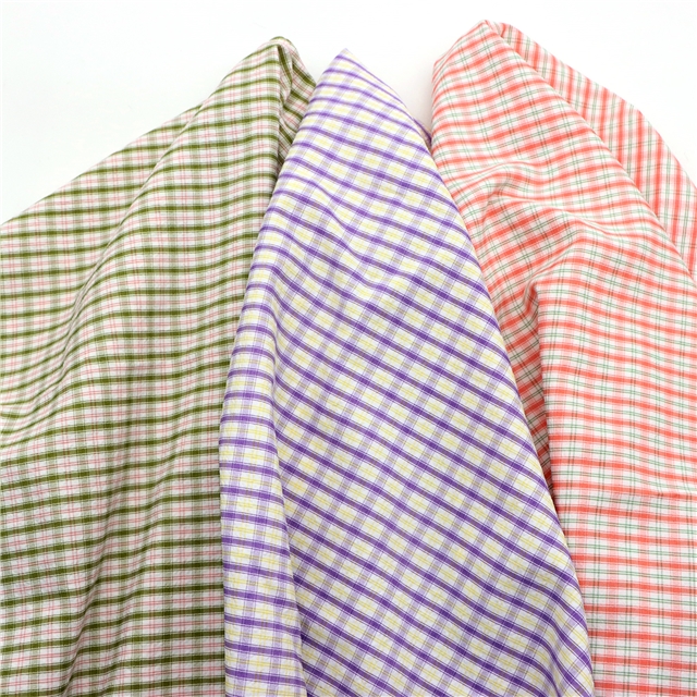 plaid yarn dyed fabric 