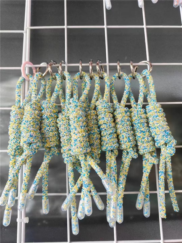 Drill pipe braided keychain accessory