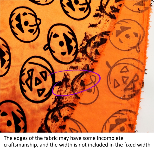 halloween series velvet satin fabric