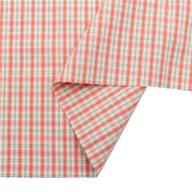 plaid yarn dyed fabric 